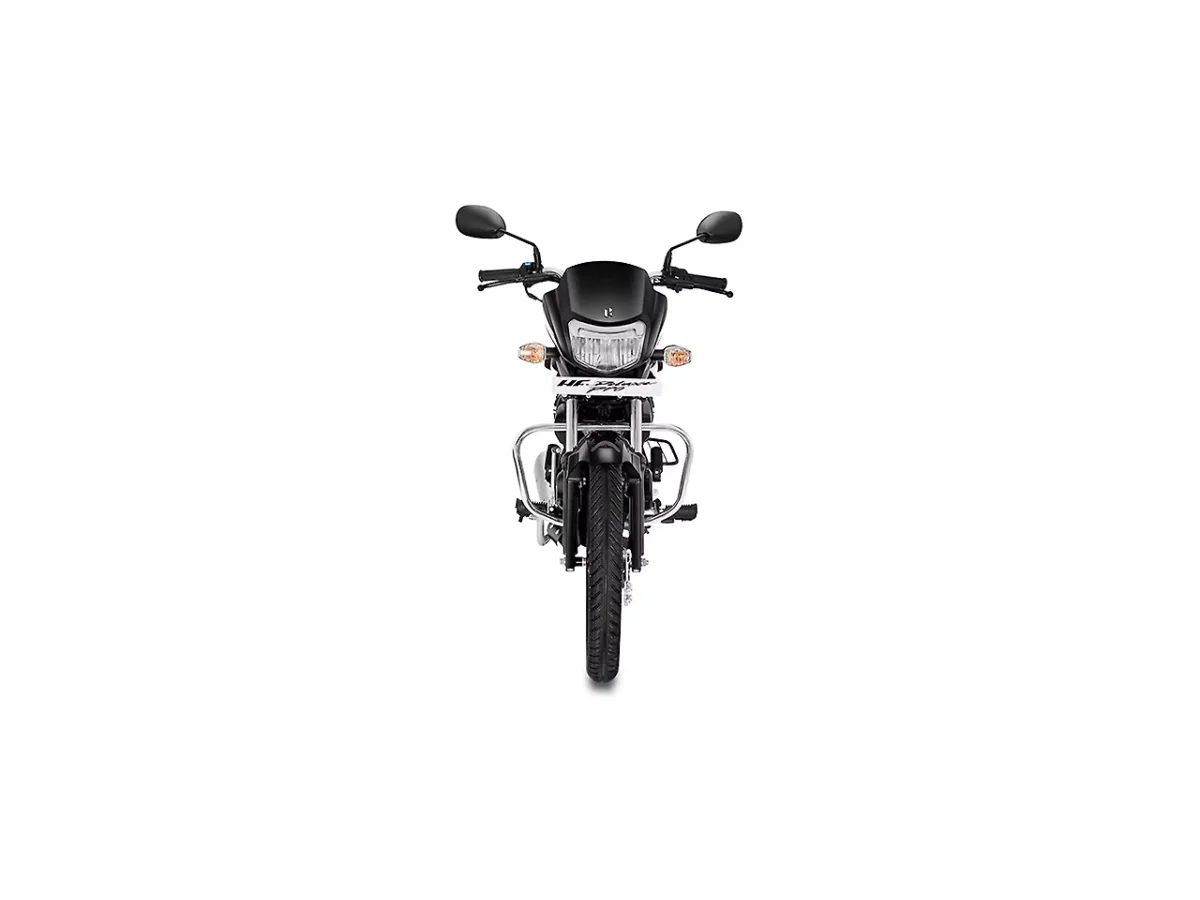Hero HF Deluxe motorcycle front view