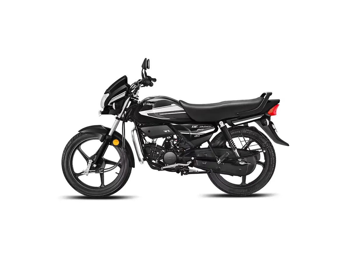 Hero HF Deluxe motorcycle left side profile