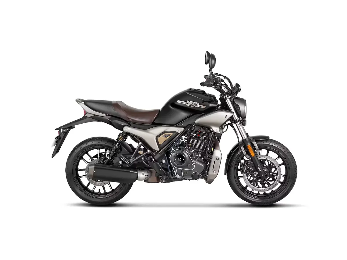 Hero Mavrick 440 Enigma Black color side profile