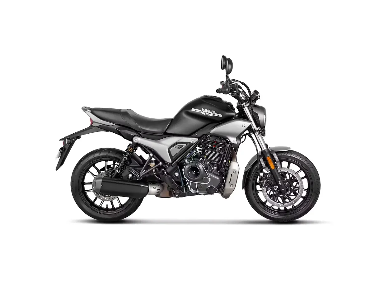Hero Mavrick 440 Phantom Black color side profile