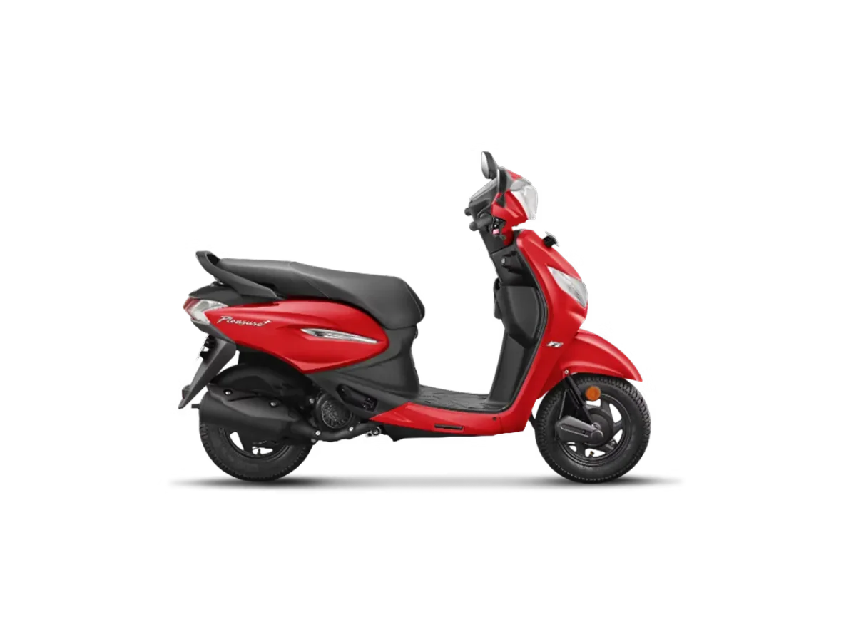 Hero Pleasure Plus Sport Red colour side profile