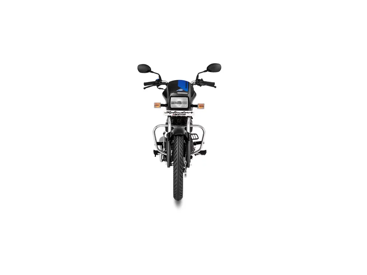 Front view of the Hero Splendor Plus XTEC commuter motorcycle