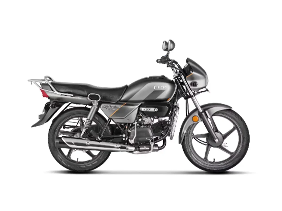 Hero Splendor Plus XTEC Matte Grey colour side profile