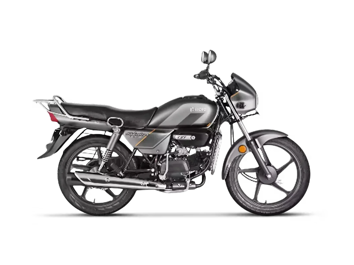 Right side profile of the Hero Splendor Plus XTEC motorcycle