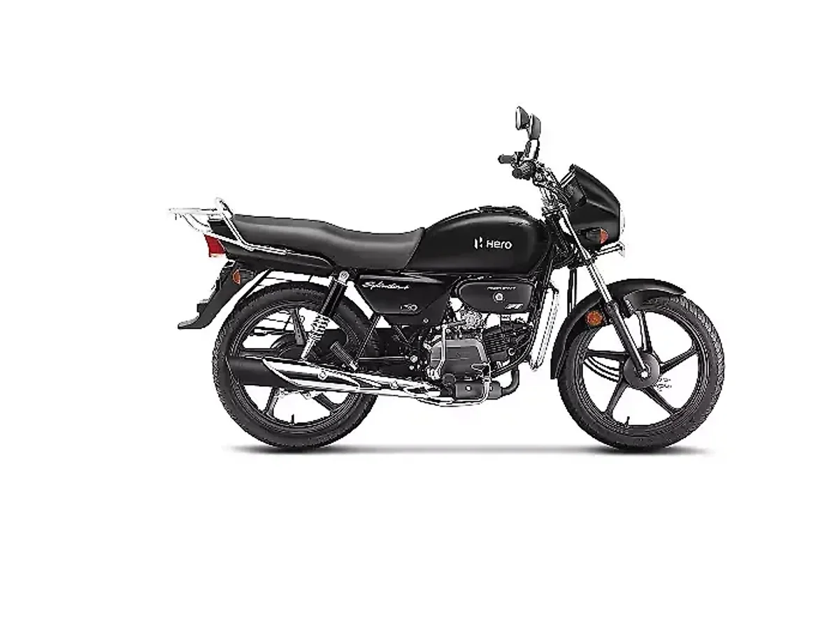 Hero Splendor Plus Black and Accent colour side profile