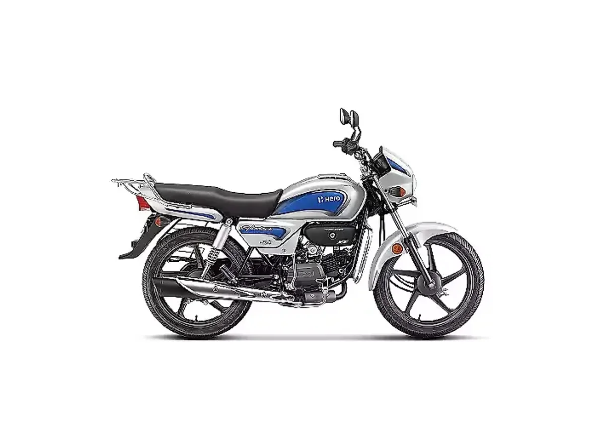 Hero Splendor Plus Force Silver colour side profile