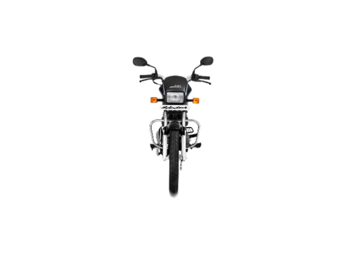 Front view of the Hero Splendor Plus commuter motorcycle