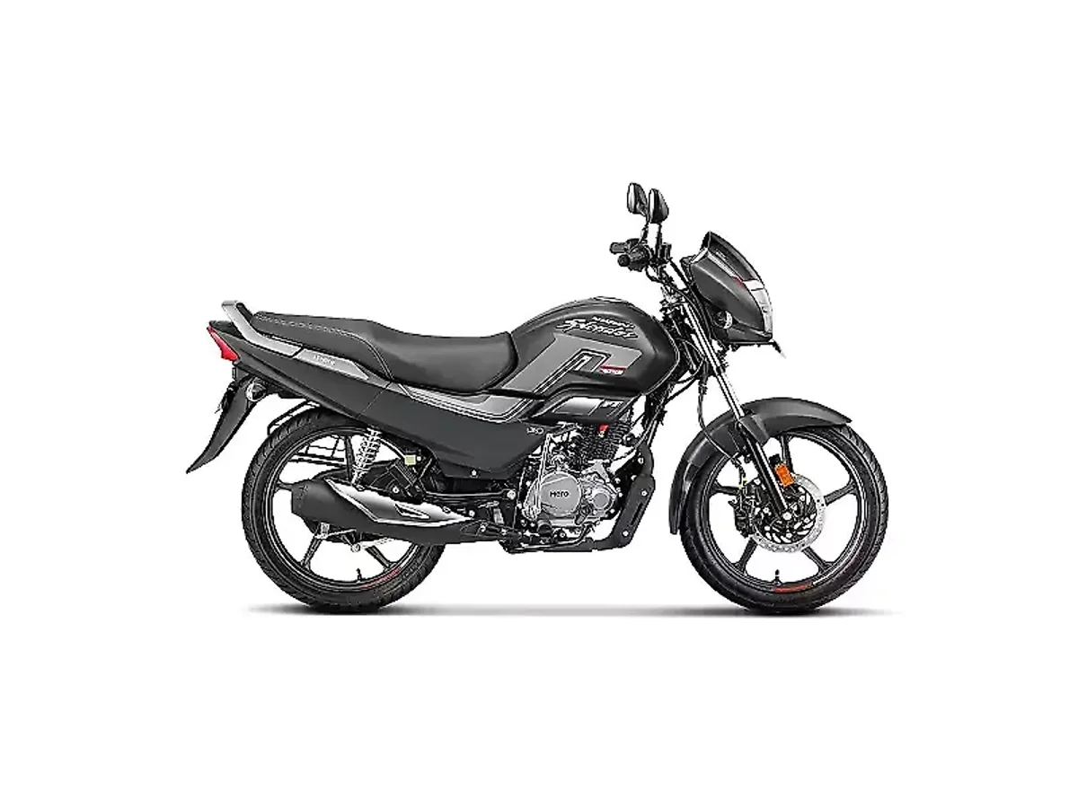 Hero Super Splendor XTEC Matt Grey colour side profile
