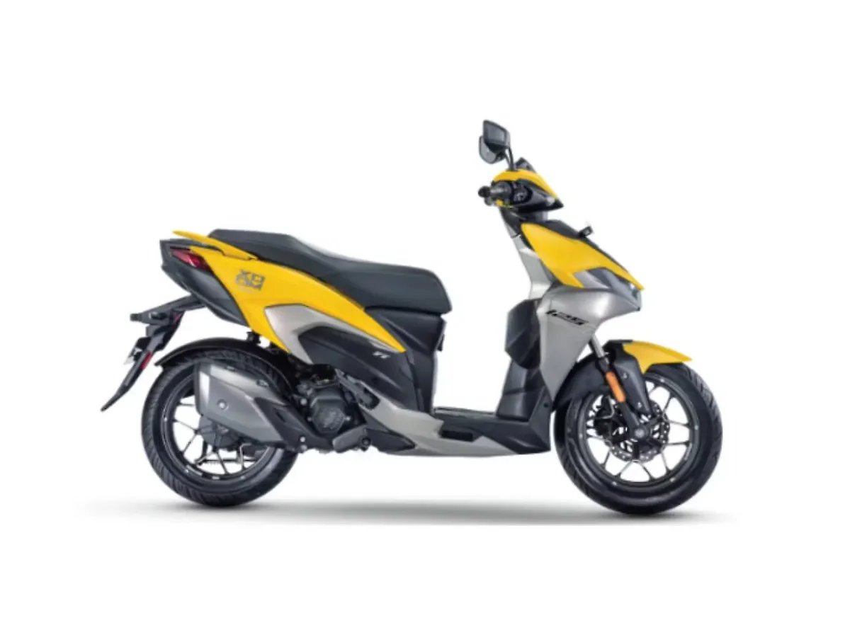 Hero Xoom 125 Matte Neon Lime colour side profile