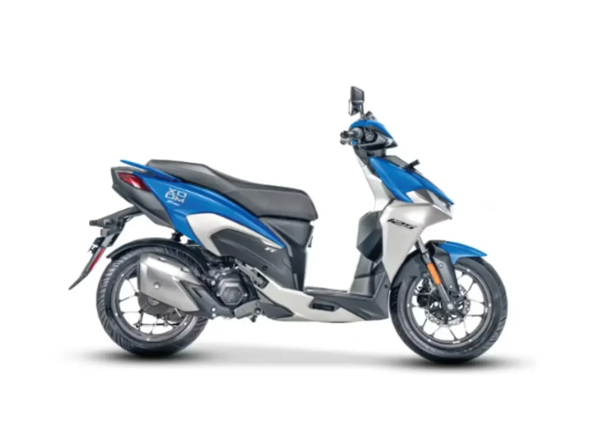 Hero Xoom 125 Metallic Turbo Blue colour side profile