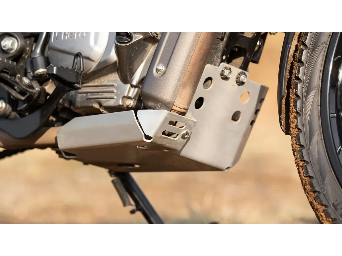 Hero XPulse 200 4V metal bash plate and engine sump guard