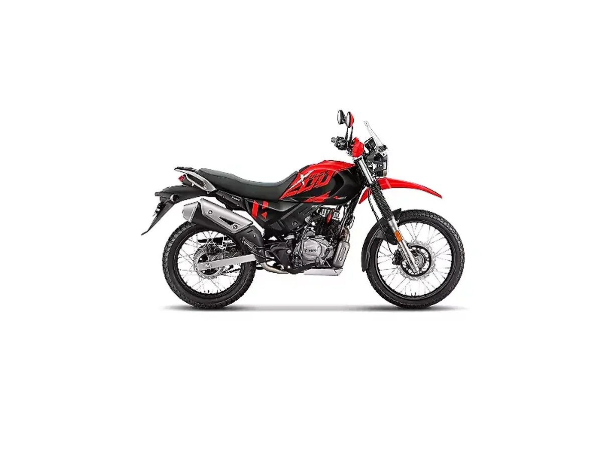 Hero XPulse 200 4V Sports Red colour variant side profile