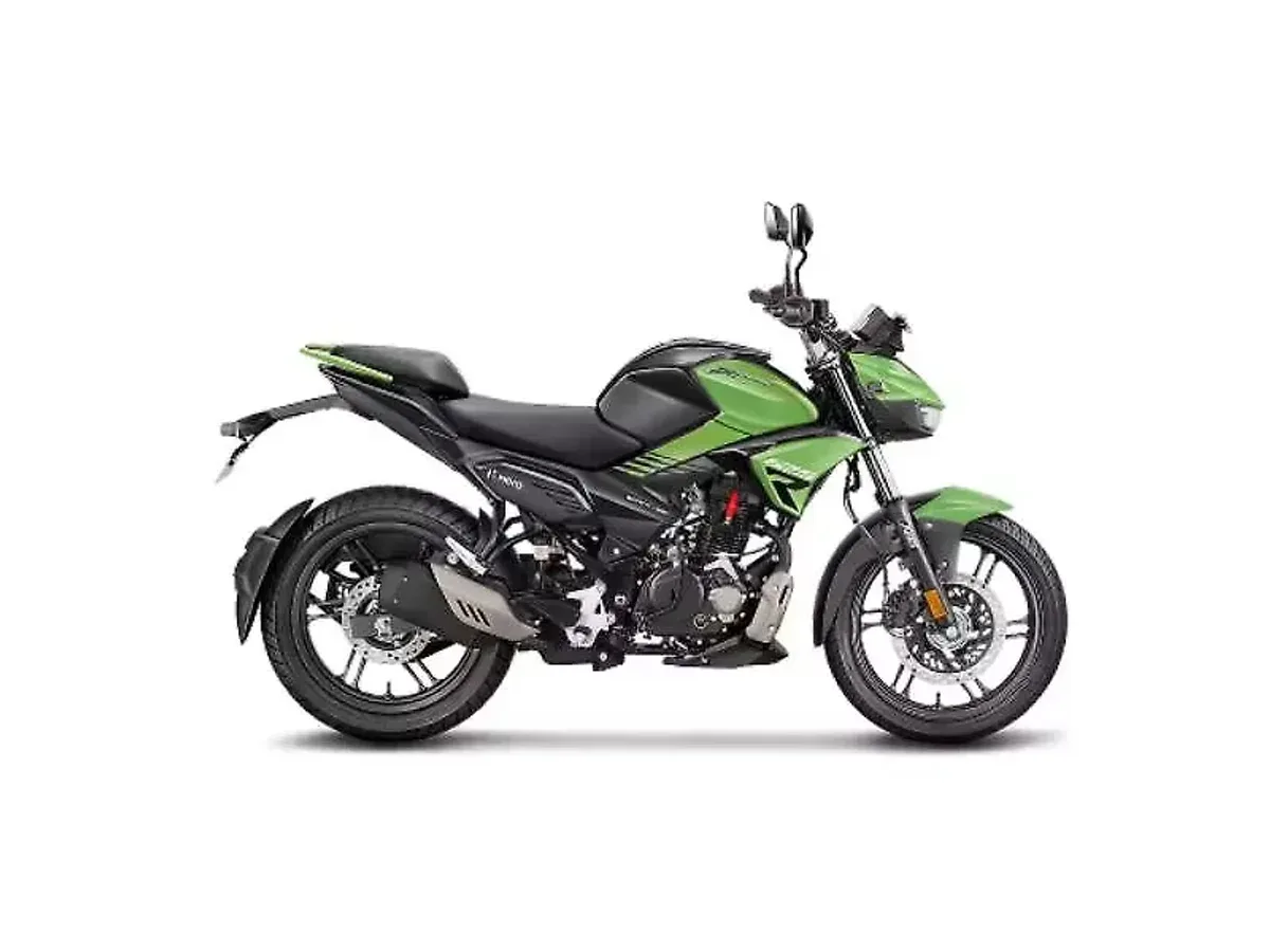 Hero Xtreme 125R Black Leaf Green colour side view