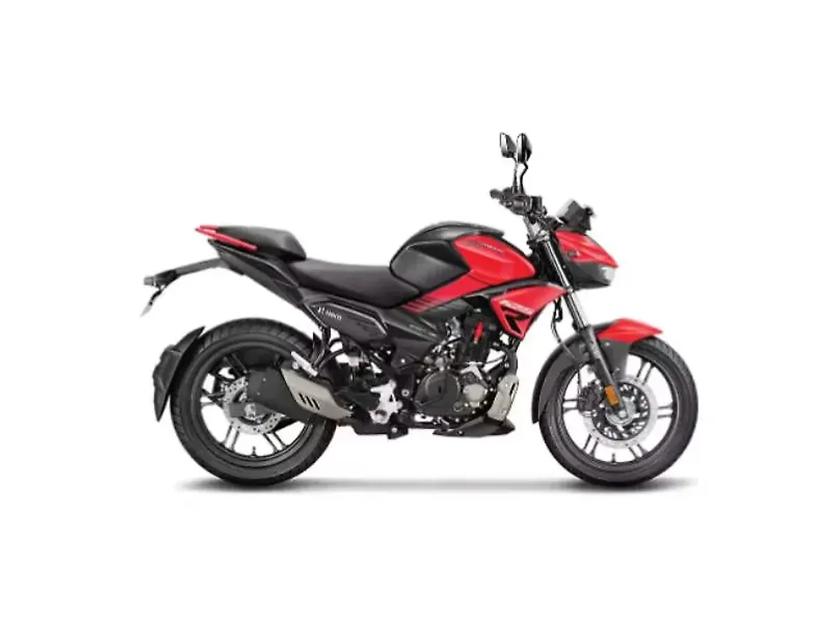 Hero Xtreme 125R Black Pearl Red colour side view