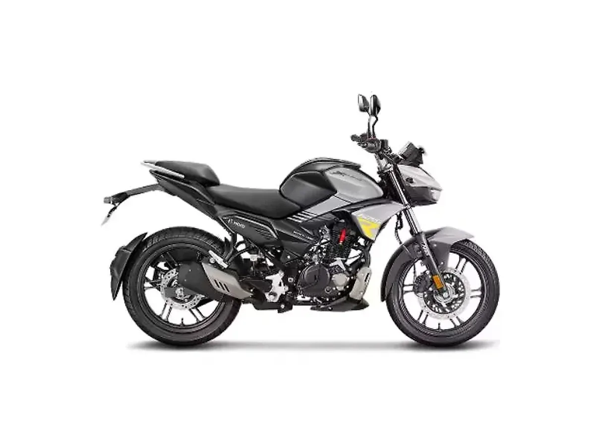 Hero Xtreme 125R Black Matshdow Grey colour side view