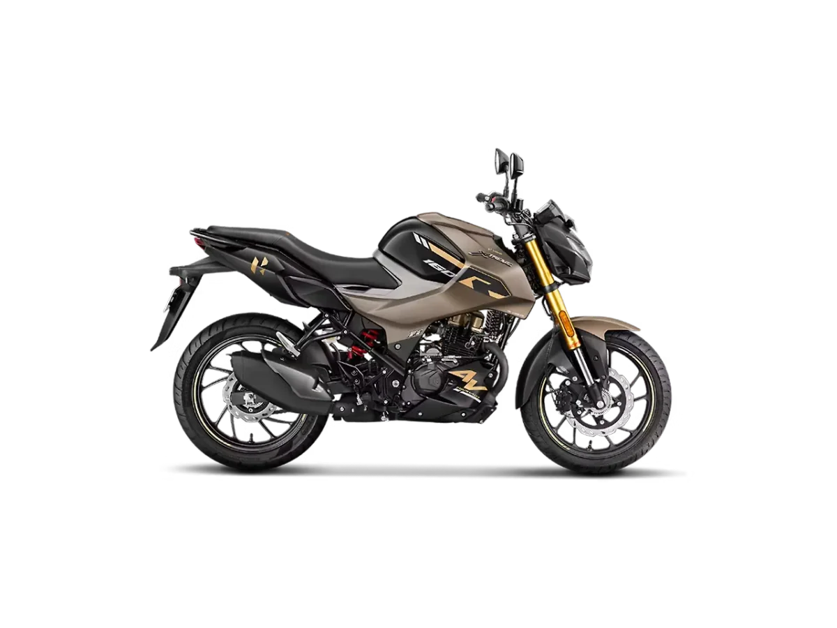 Hero Xtreme 160R 4V Kevlar Brown side view