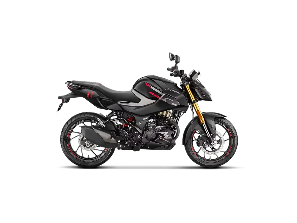 Hero Xtreme 160R 4V Matte Slate Black side view