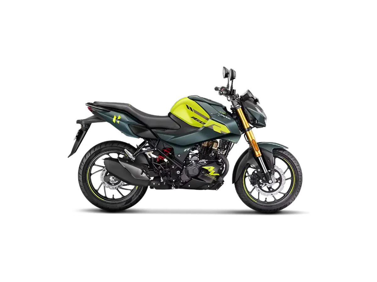 Hero Xtreme 160R 4V Neon Shooting Star side view
