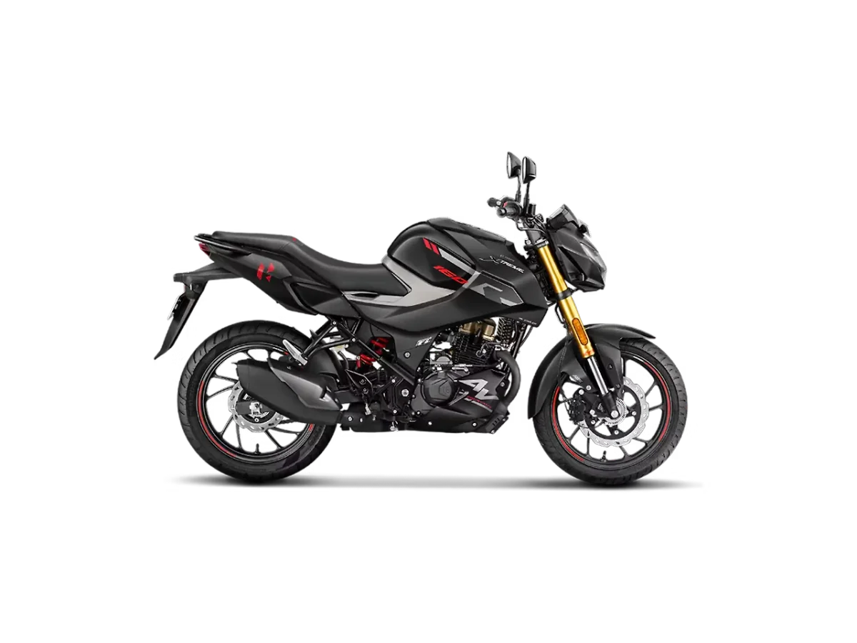 Hero Xtreme 160R 4V Stealth Black side view