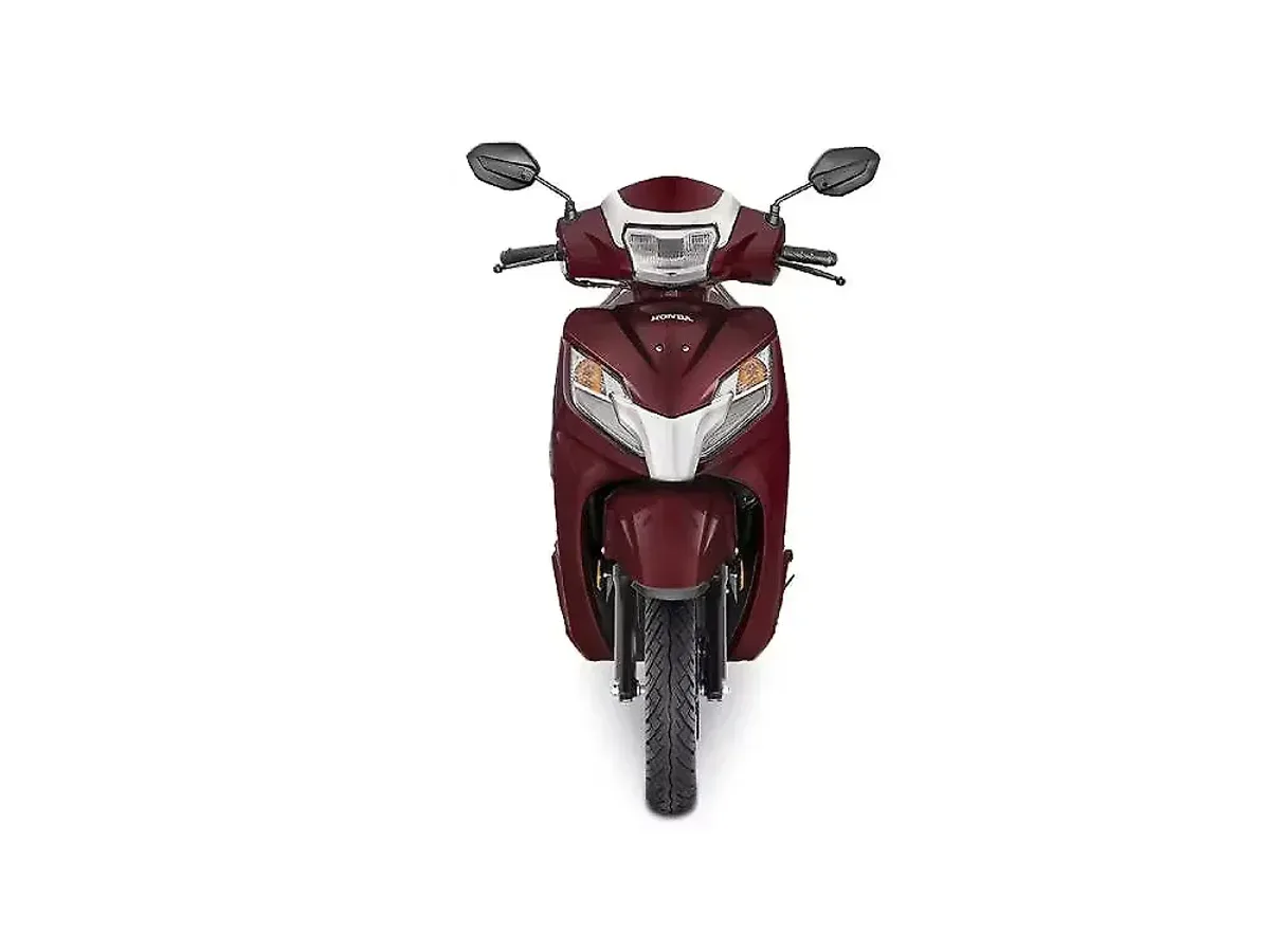 Honda Activa 125 front view in Rebel Red Metallic