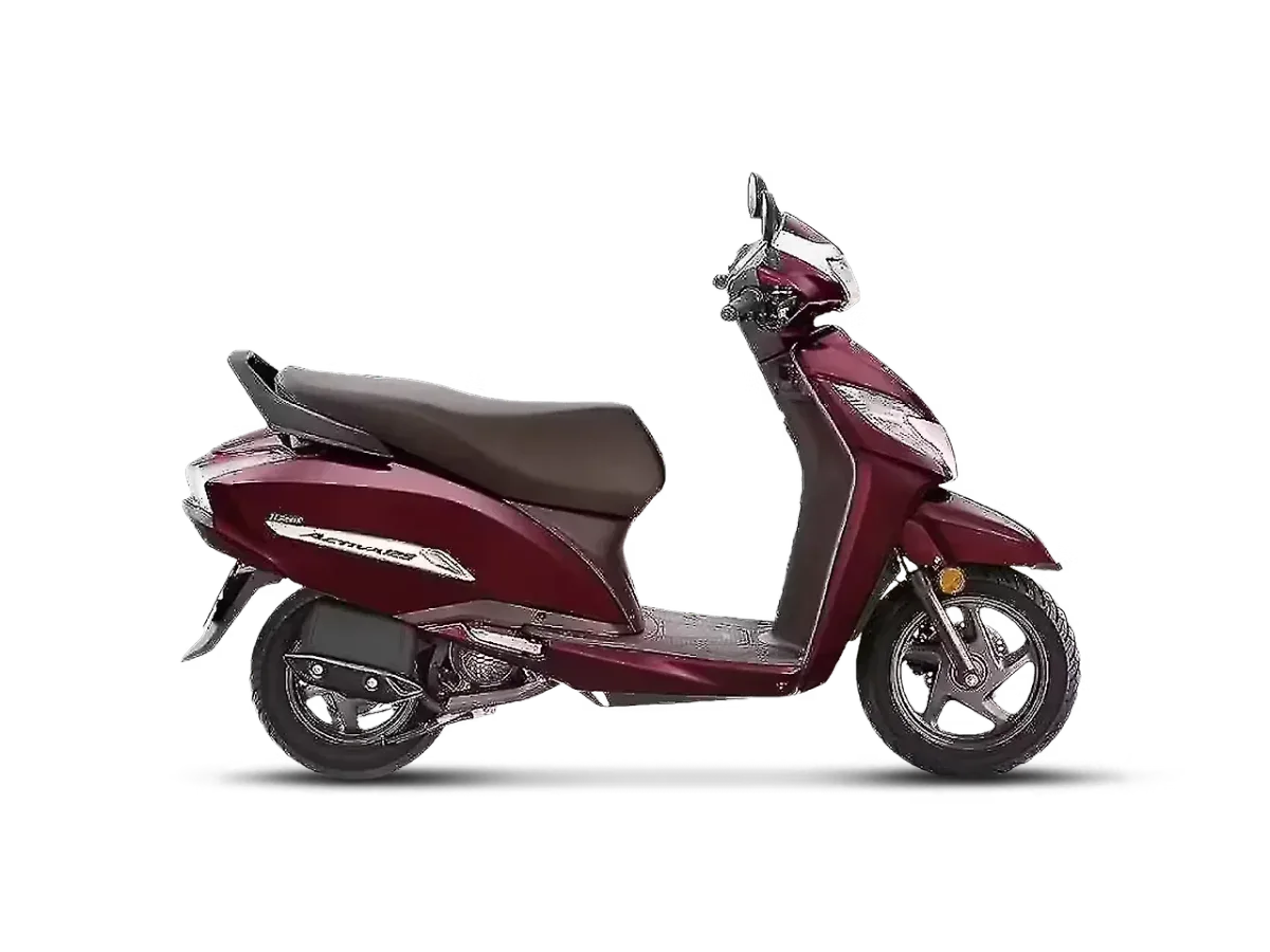 Honda Activa 125 right side view in Rebel Red Metallic