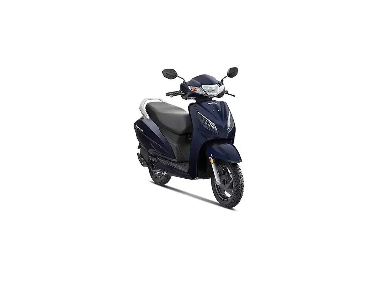 Honda Activa 6G Pearl Siren Blue right front view