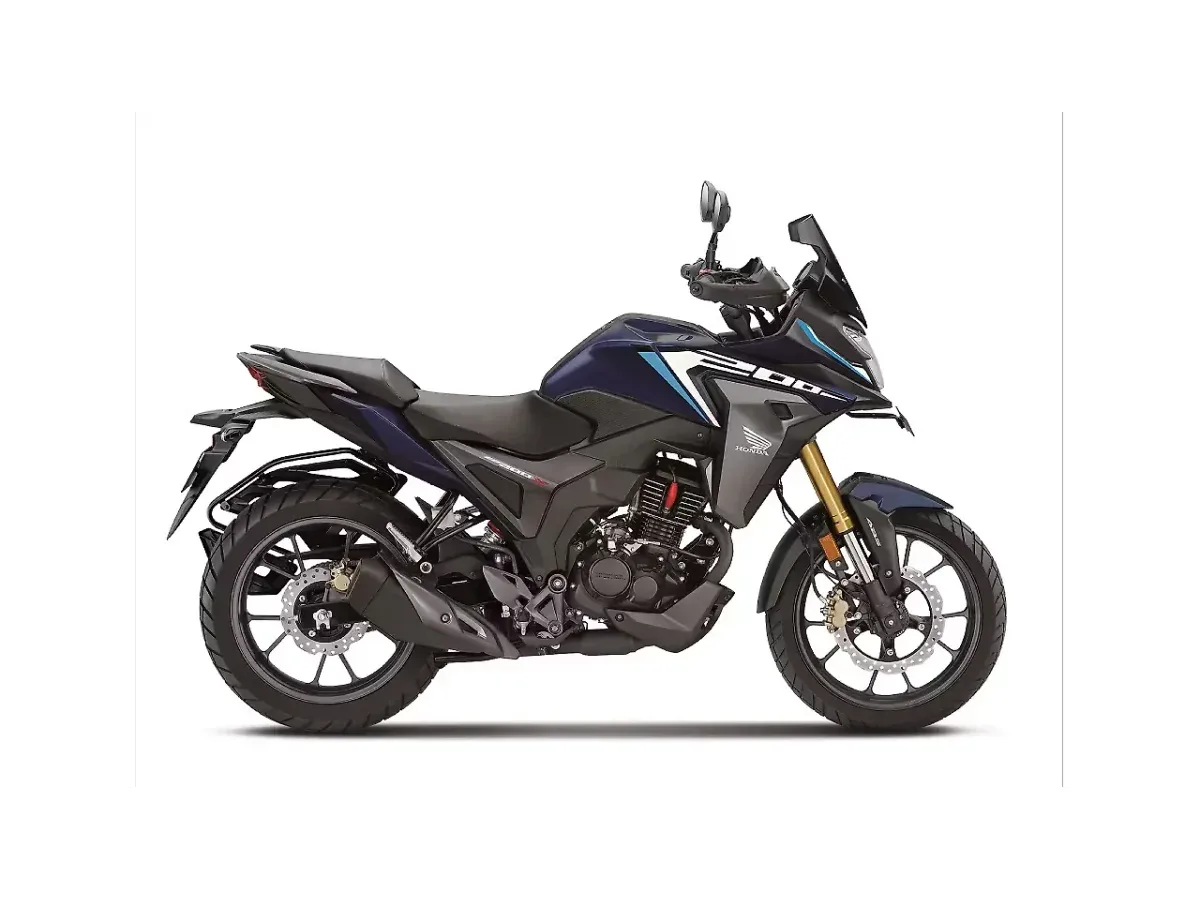 Honda CB200X in Decent Blue Metallic colour