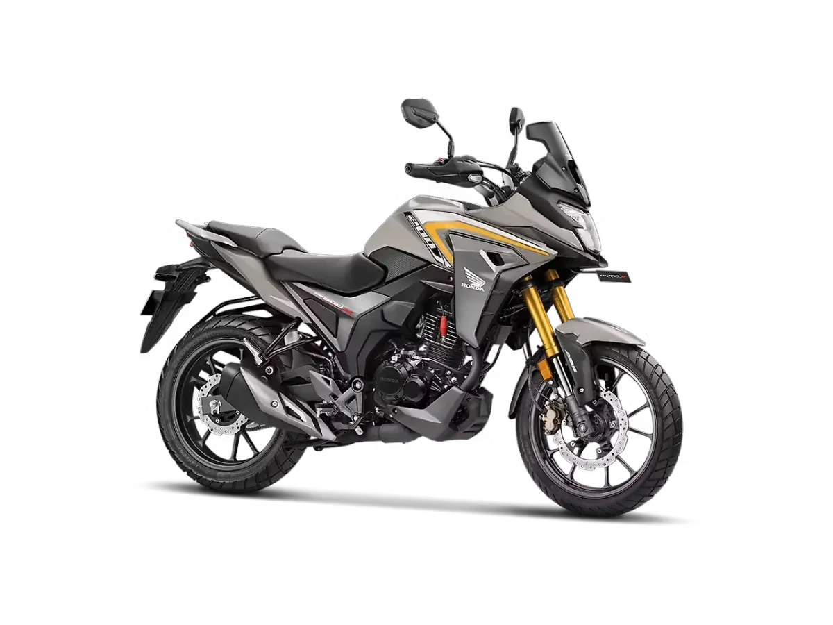 Honda CB200X in Matte Selene Silver Metallic colour