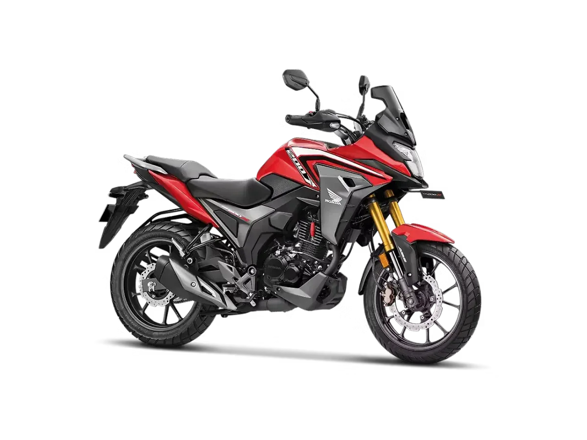 Honda CB200X in Sports Red colour