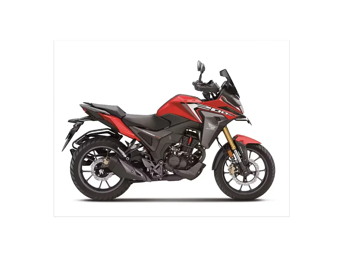Honda CB200X in Sports Red colour