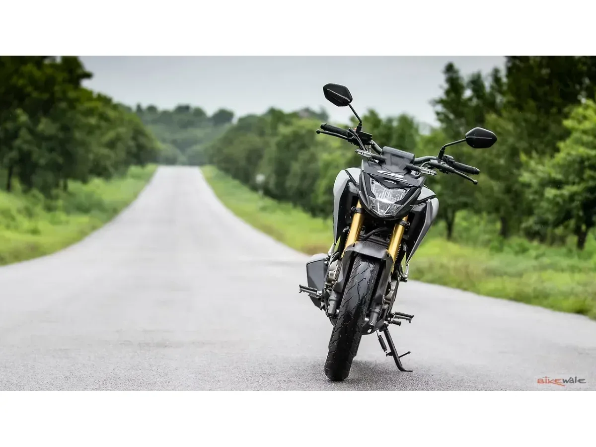Honda CB300F front view on road