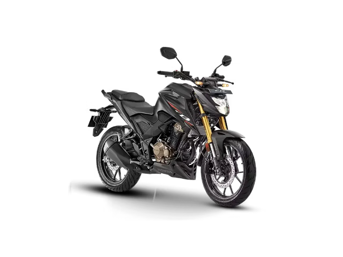 Honda CB300F in Matte Axis Grey Metallic right side view