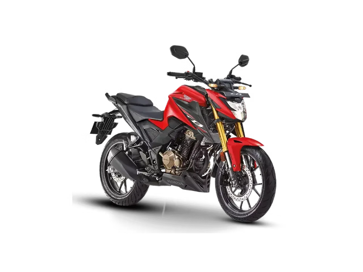 Honda CB300F in Sports Red right side view