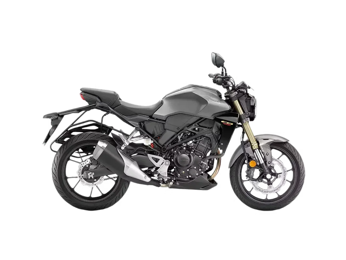 Honda CB300R in Matte Massive Grey Metallic right side view