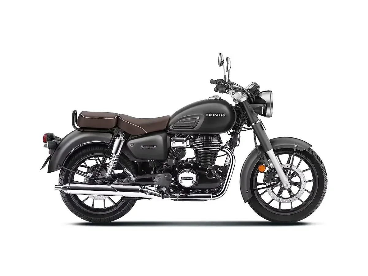 Honda CB350 DLX in Matte Axis Grey Metallic right side view