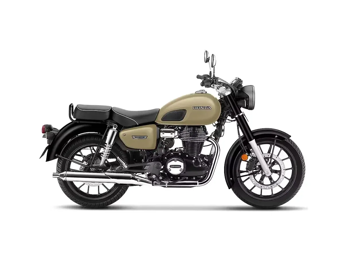 Honda CB350 DLX in Matte Dune Brown right side view