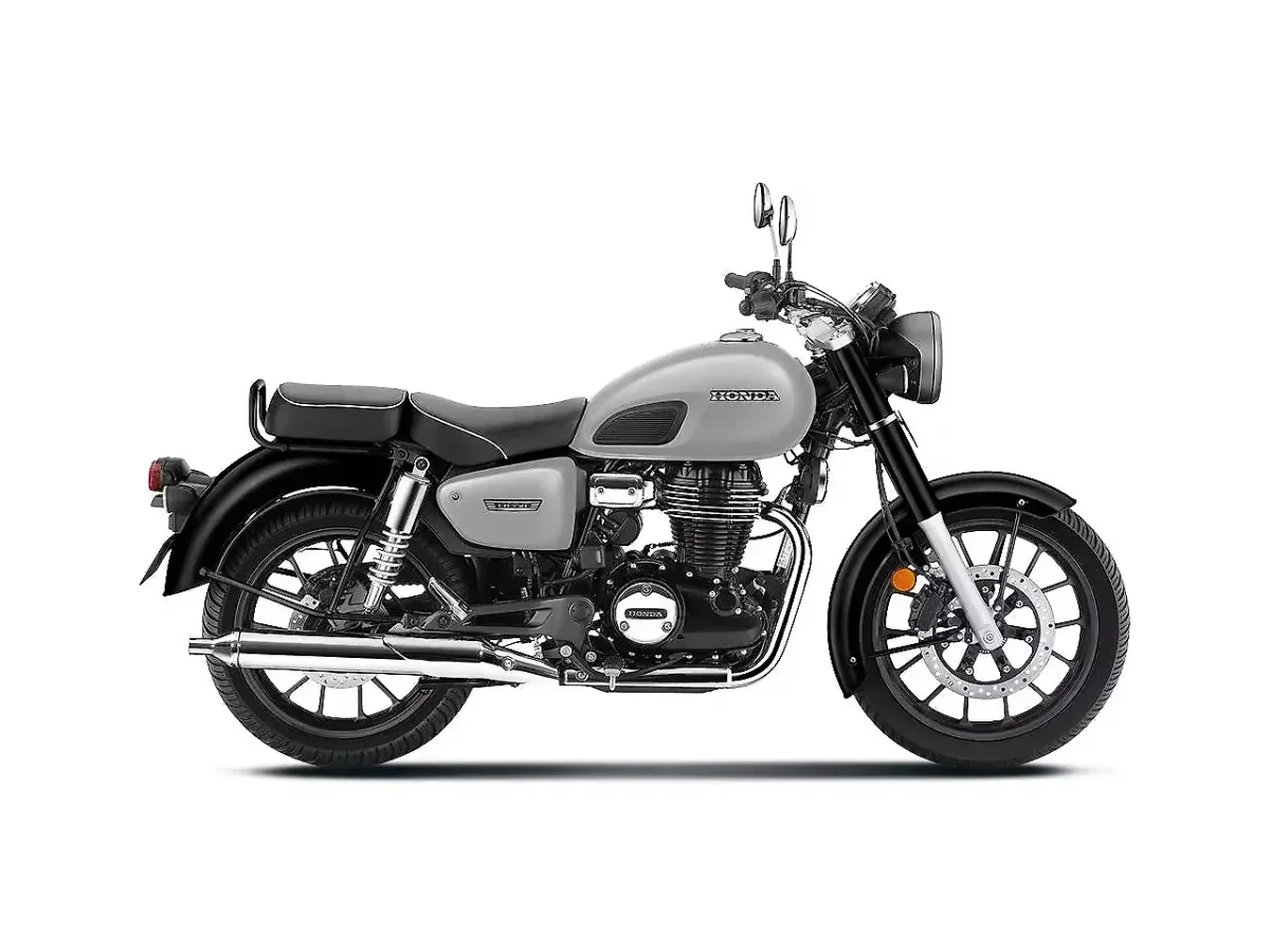 Honda CB350 DLX in Pearl Deep Ground Grey right side view