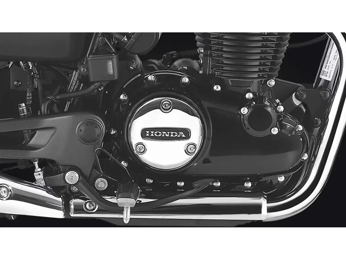 Honda CB350 engine viewed from the right side