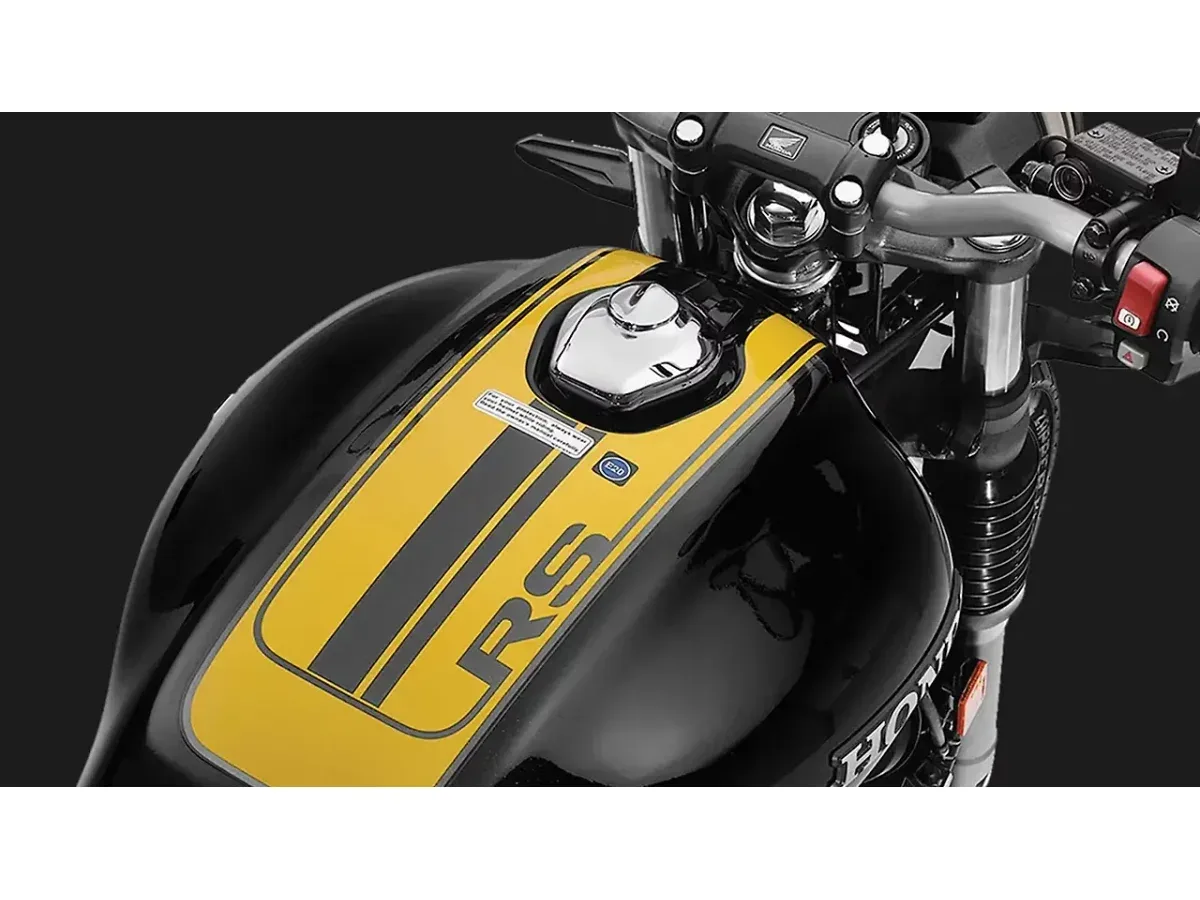 Honda CB350RS fuel tank with RS graphics
