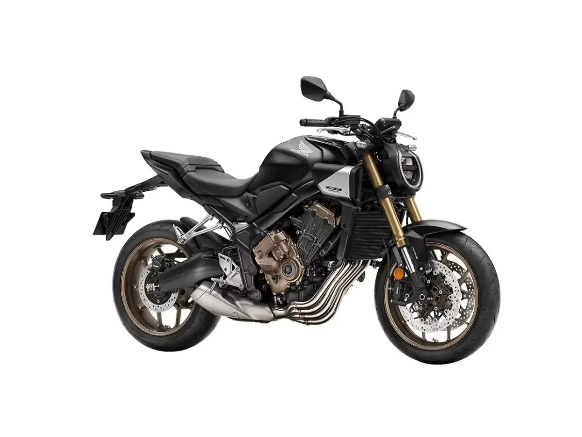 Honda CB650R in Matte Gunpowder Black Metallic right side view