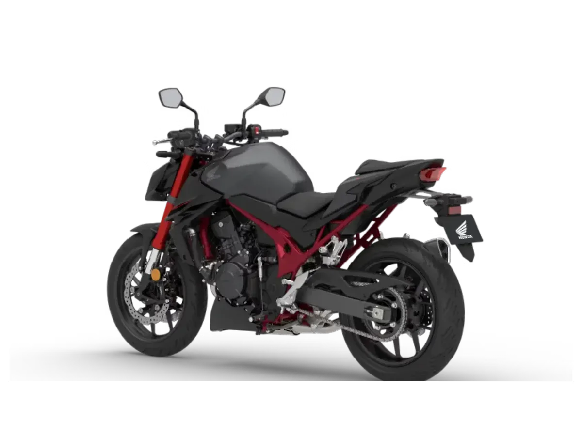 Honda CB750 Hornet 2026 left rear three-quarter view