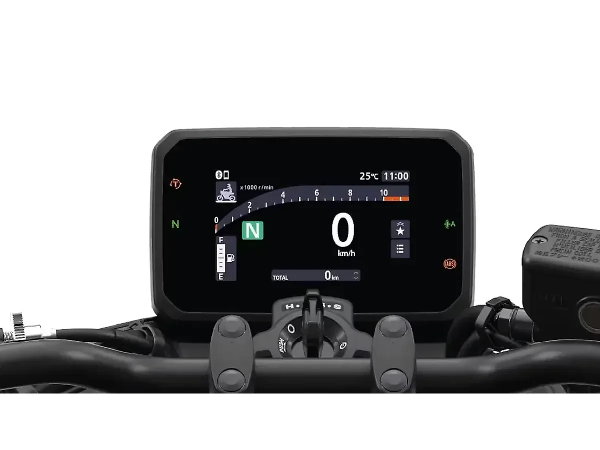 Honda CB750 Hornet 2026 TFT instrument cluster
