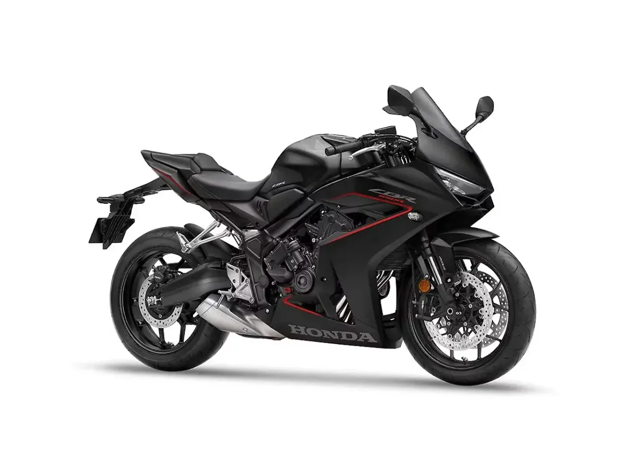 Honda CBR650R Matte Gunpowder Black Metallic right side profile