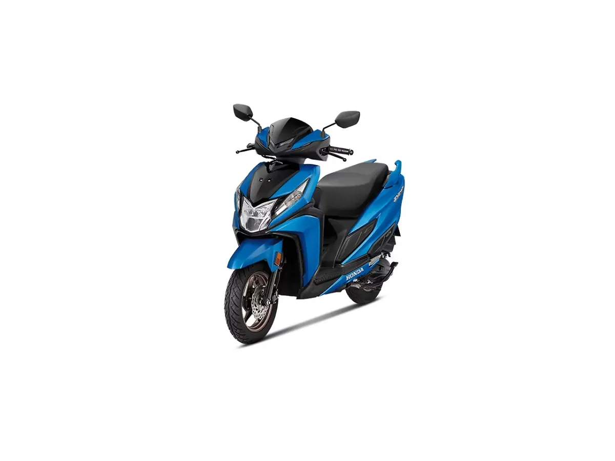 Honda Dio 125 Mat Marvel Blue Metallic colour side profile
