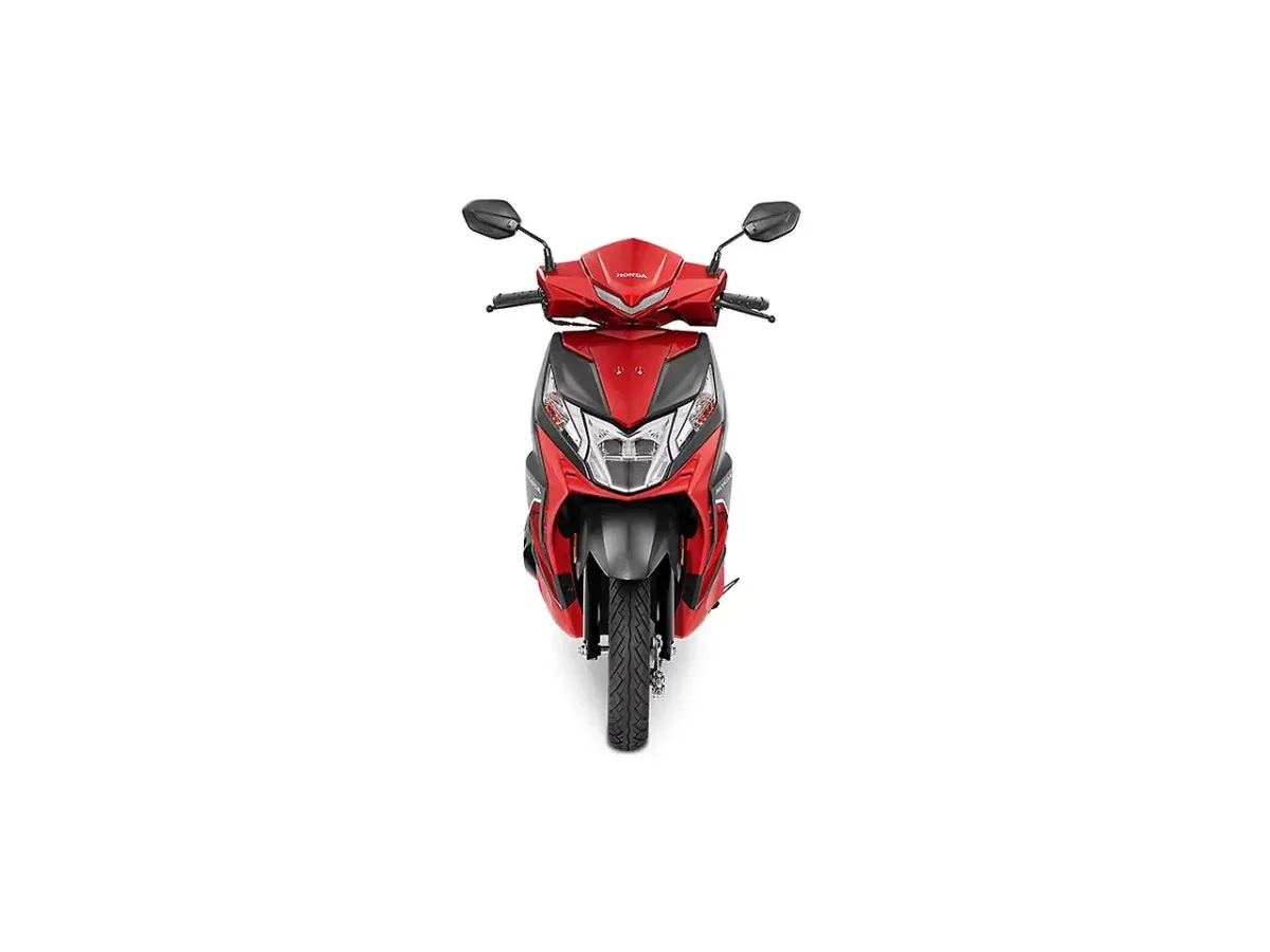 Honda Dio front view in Imperial Red Metallic