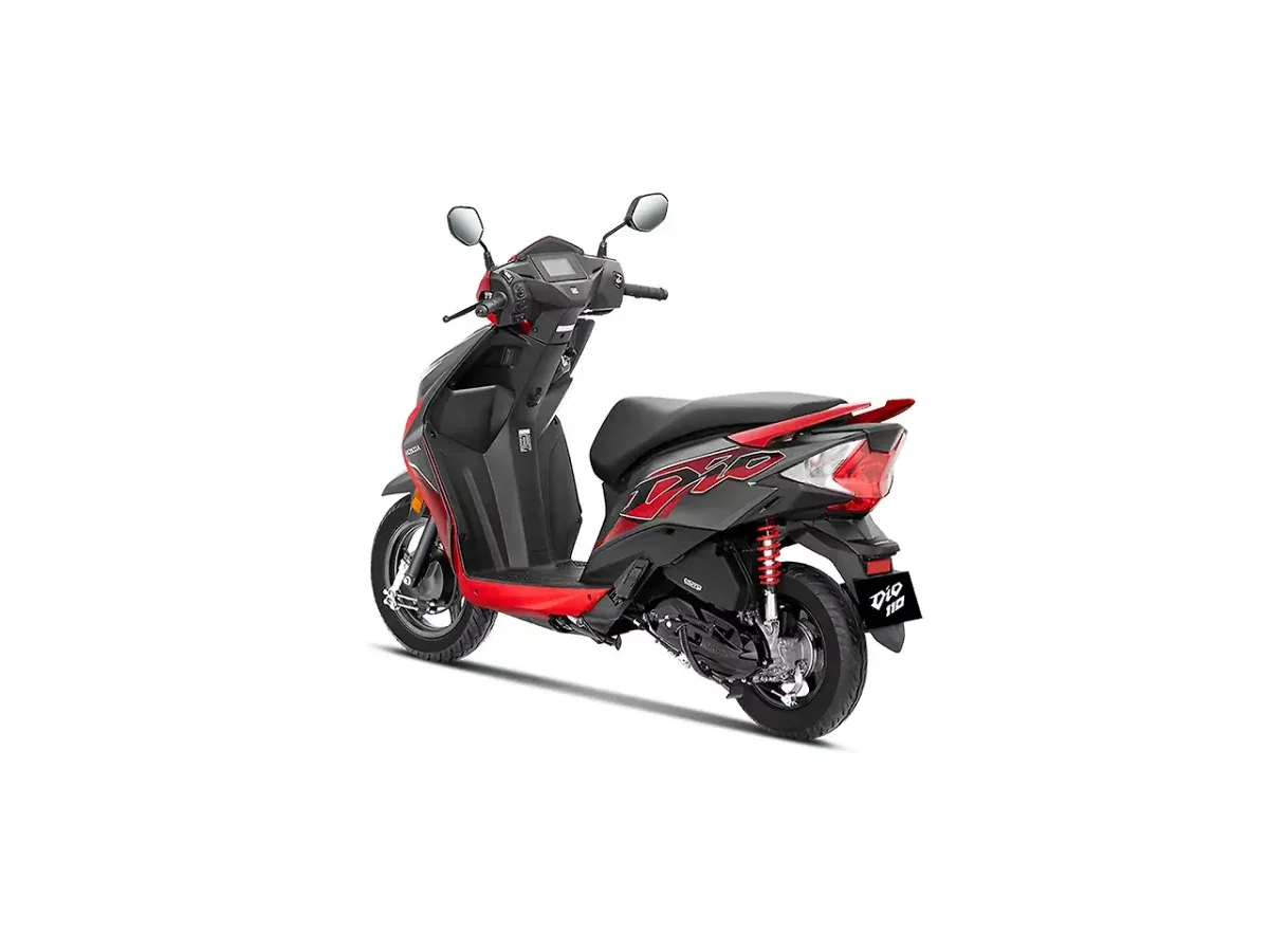 Honda Dio left rear three-quarter view