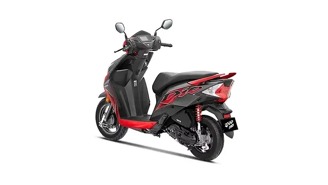 Honda Dio rear three forth view