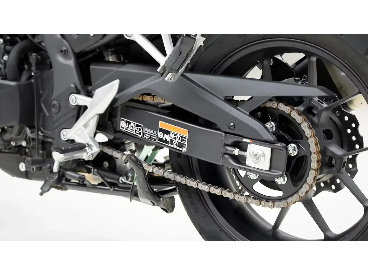 Honda NX500 chain guard and swingarm