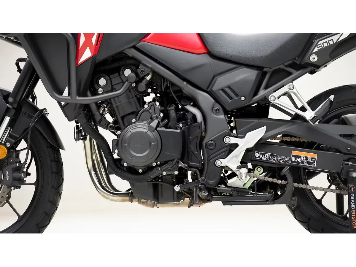 Honda NX500 engine from left side
