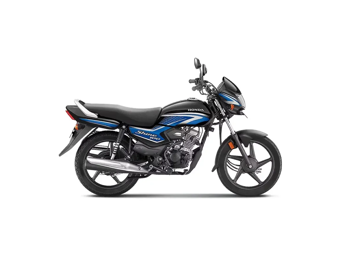 Honda Shine 100 in Blue with Black